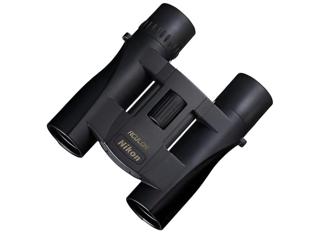 Lornetka NIKON Aculon A30 8x25 Czarna obiektyw 25mm, soczewki z wielowarstwowymi powłokami, 105/1000 m, 8x powiększenie, minimalna odległość ostrości 3 metry