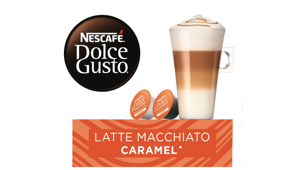 KapsułyNESCAFEDolceGustoLatteMacchiatoCaramelMIELONA-WE-WNETRZU-KAPSULY