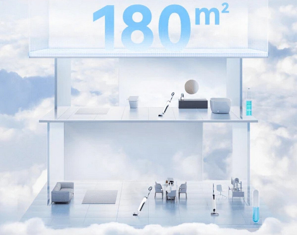 Odkurzacz UWANT D100 Wet & Dry Biały Zasięg działani czas pracy powierzchnia zbiorniki pojemność