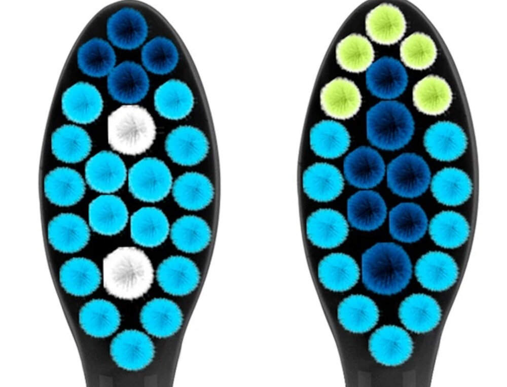 Oryginalna końcówka do szczoteczki BERDSEN Galaxy (2 szt.) Czarny (Delikatna dla zębów) Skuteczne oczyszczanie zębów Ruch pulsacyjno-wymiatający świeży oddech czystość zdrowie zębów bez obaw o ich nadmierne ścieranie