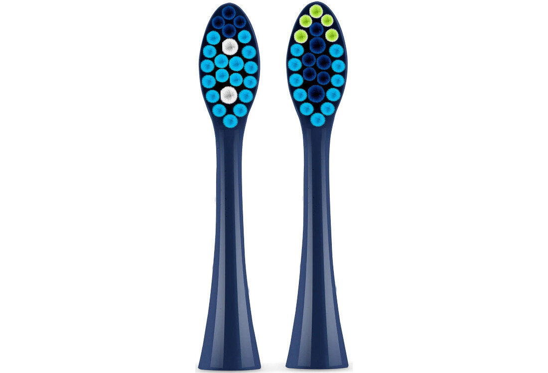 Oryginalna końcówka do szczoteczki BERDSEN Galaxy (2 szt.) Granatowy (Delikatna dla zębów) Komfort długiego użytkowania właściwości czas higiena Łatwość wymiany końcówek praktyczne rozwiązanie pielęgnacja