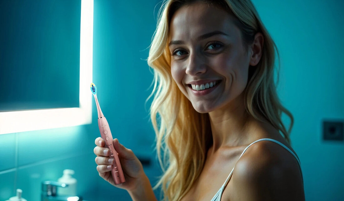 Oryginalna końcówka do szczoteczki BERDSEN Galaxy (2 szt.) Różowy (Delikatna dla zębów) Komfort codziennej higieny wygląd design prezentacja wizualizacja