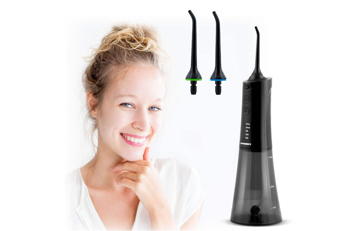 Oryginalna końcówka do irygatora BERDSEN BD-200 (2 szt.) (Dokładna higiena jamy ustnej) wygląd design prezentacja wizualizacja pielęgnacja jamy ustnej