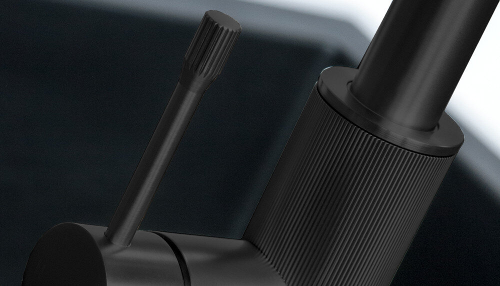 Bateria BERG Solena WWP 830158B Czarny mat zbliżenie ceramiczna głowica dźwignia sterowanie Precyzja i wygoda obsługi Ceramiczna głowica 35 mm bateria płynne precyzyjne sterowanie strumieniem temperatura wody technologia niezawodność jednodźwigniowa konstrukcja wygodne użytkowanie regulacja jedną ręką praktyczne gotowanie zmywanie