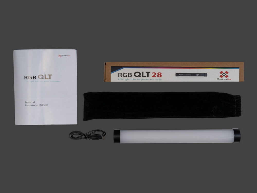 Quadralite LED Light Tube RGB QLT 28 zestaw