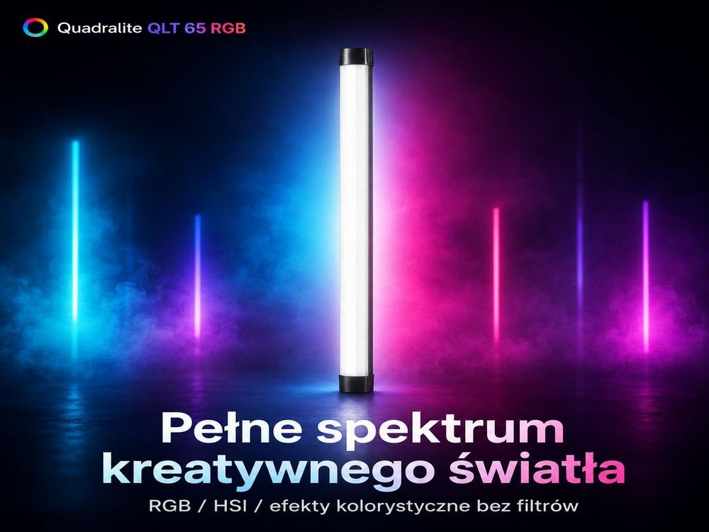 Montaż Quadralite QLT 65 DMX na sesji fotograficznej