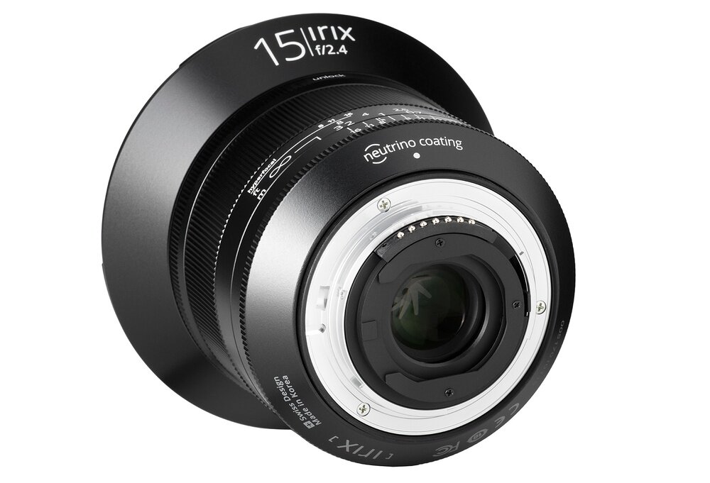 Obiektyw IRIX Blackstone 15 mm f-2.4 Tylne mocowanie filtrów żelowych 30x30 mm  