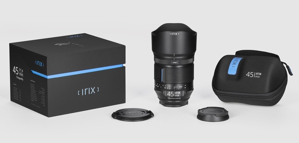 Obiektyw IRIX Dragonfly 45 mm f-1.4 zestaw 