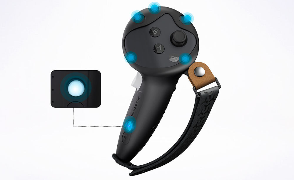 Osłona uchwytów kontrolera BOBOVR G3 Plus + Uchwyty
			prezentacja osłony założonej na kontroler z paskiem zbliżenie na guzik jasne tło ergonomiczne uchwyty z regulowanym paskiem odpowiedni chwyt