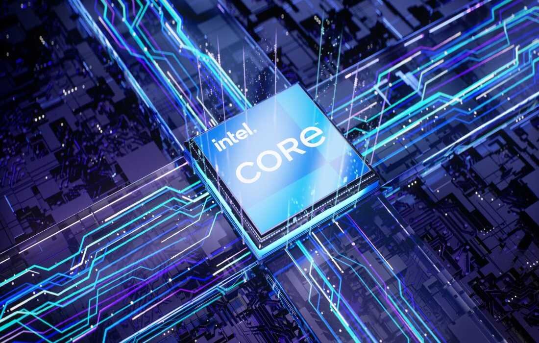 Procesor Intel Core w laptopie Lenovo LOQ 15IAX9E, wydajny komponent do zaawansowanych zadań obliczeniowych. - Intel Core
