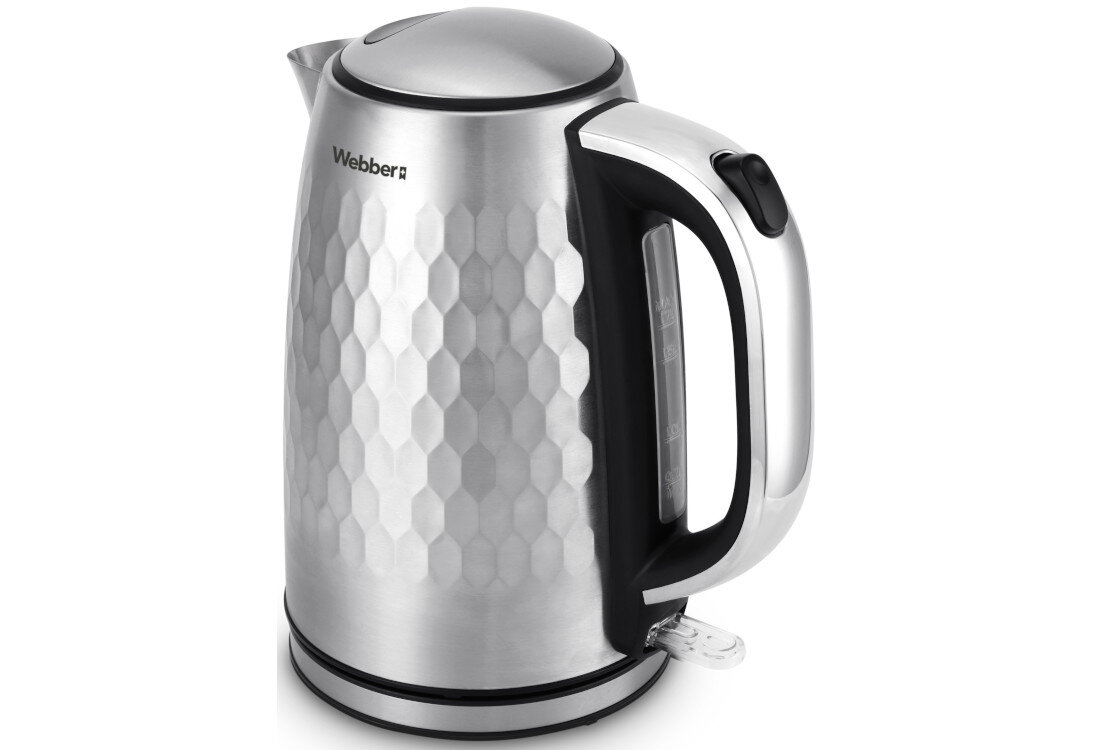 Czajnik WEBBER WK-330 Bezpieczeństwo bez kompromisów Potrójny system zabezpieczeń STRIX automatycznie wyłącza czajnik  bezpieczeństwo chroni
