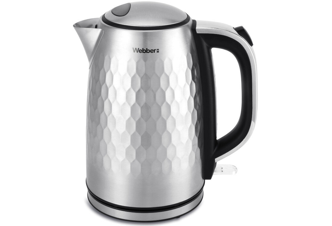 Czajnik WEBBER WK-330 Wygoda bez kabla Bezprzewodowa konstrukcja z obrotową podstawą 360° swoboda w dowolnym kierunku osoby prawo, jak i leworęczne Brak kabla