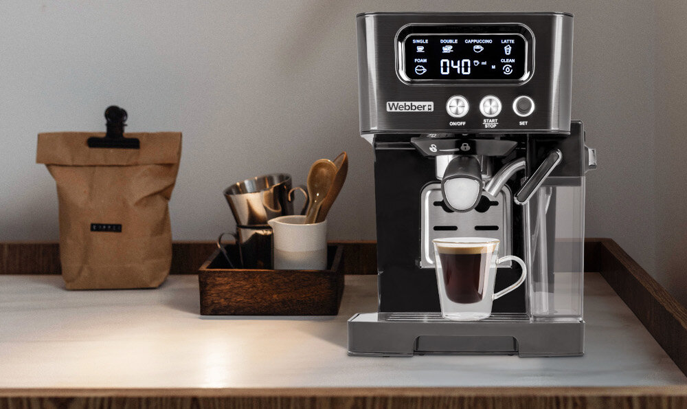 Ekspres WEBBER M5 Andes Komfort każdego dnia Intuicyjna obsługa i przemyślana konstrukcja kawa