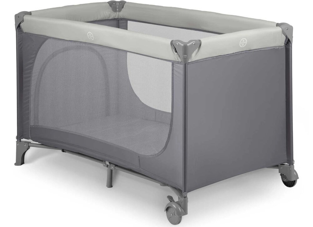 Łóżeczko turystyczne RICOKIDS RK-240 Jasnoszary Funkcjonalne rozwiązania odpinane wejście boczne samodzielnie wchodzić i wychodzić wsparcie rozwój samodzielność Zamek wszyty od zewnątrz pewność bezpieczeństwa