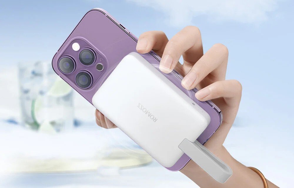 ROMOSS WMS10 - powerbank przyczepiony do telefonu