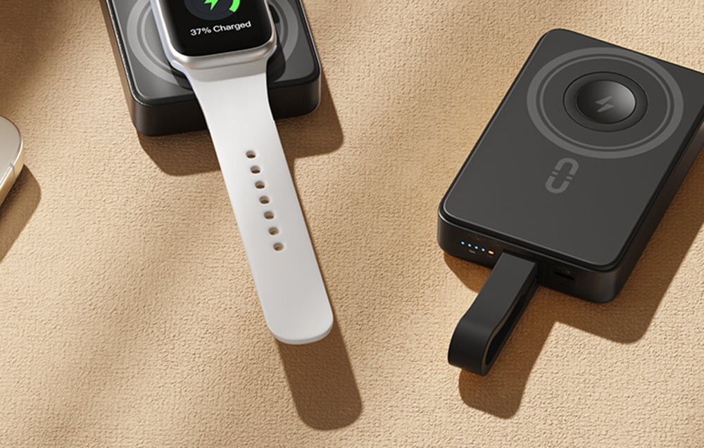 ROMOSS WM010 pojemności 10 000 mAh szybkie ładowanie 20 W iPhone’ami Apple Watch AirPods - powerbank ładujący zegarek