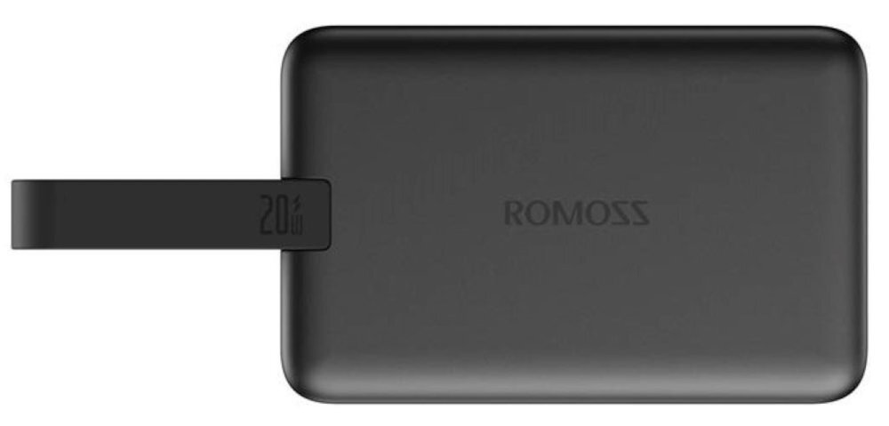 ROMOSS WM010 normy bezpieczeństwa dla transportu lotniczego pokład samolotu - powerbank na białym tle