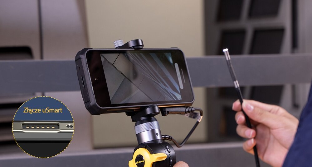Smartfon ULEFONE Armor 24 Złącze uSmart E03, E02, E01 endoskop mikroskop warsztat narzędzia