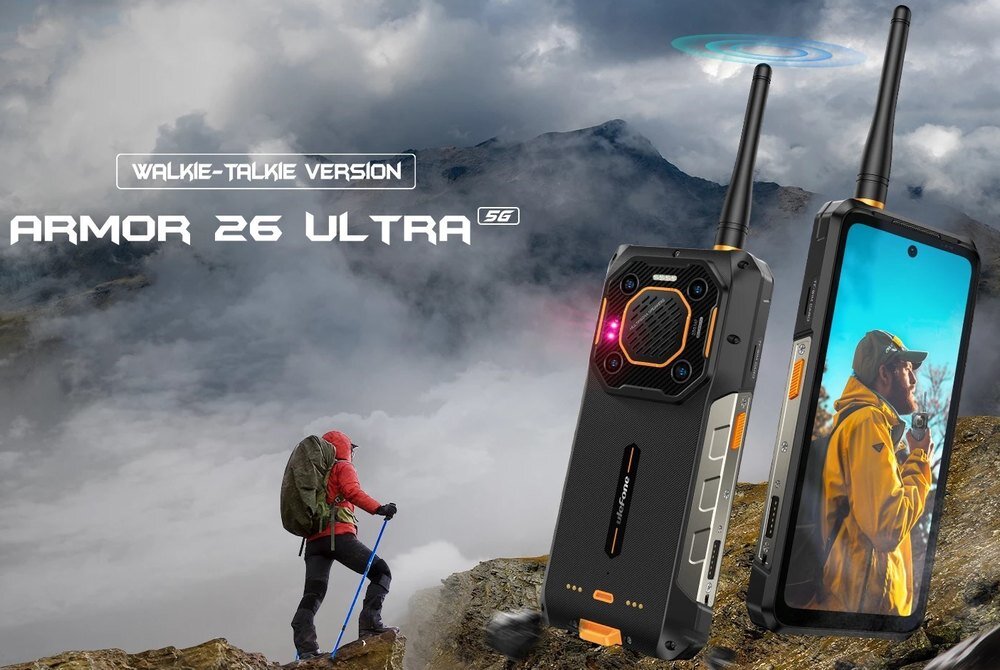 Smartfon ULEFONE Armor 26 Ultra Walkie Talkie kv lifestyle początek opisu sekcja nagłówkowa