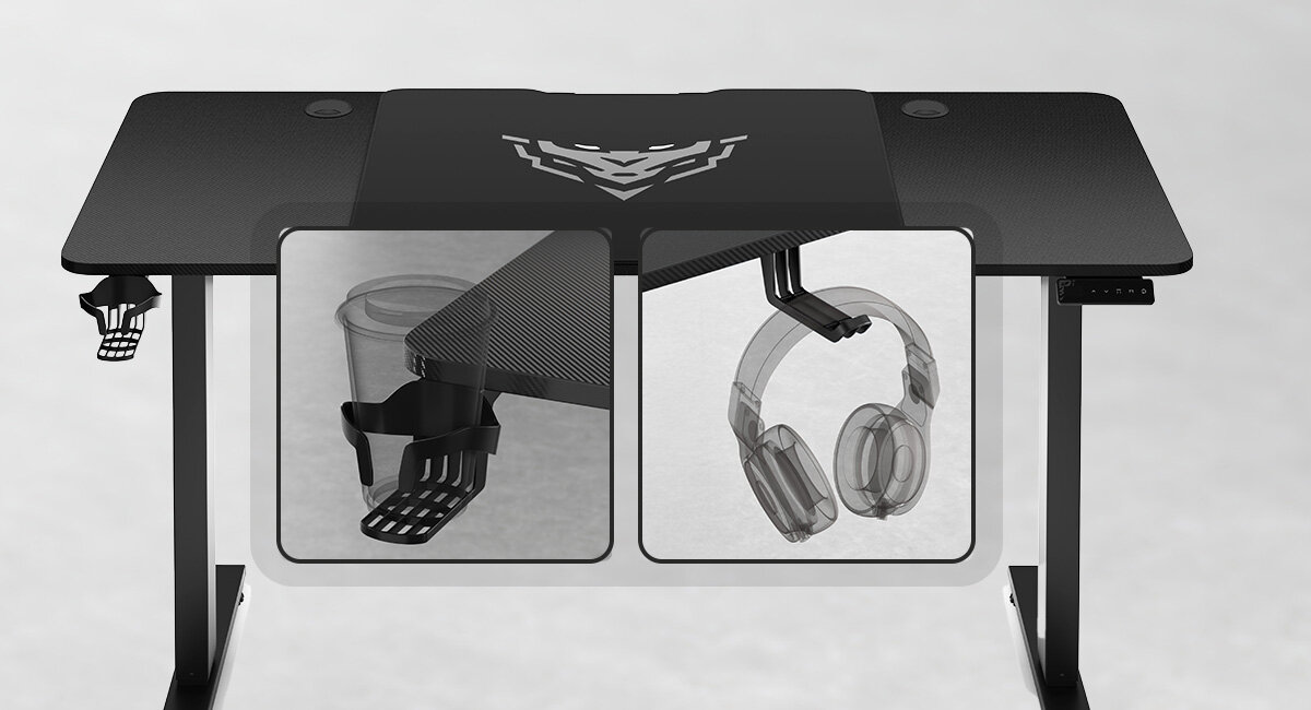 DIABLO CHAIRS X-TENSIO 1400 uchwyty na kubek i słuchawki Uchwyt na kubek - uchwyt na słuchawki i kubek