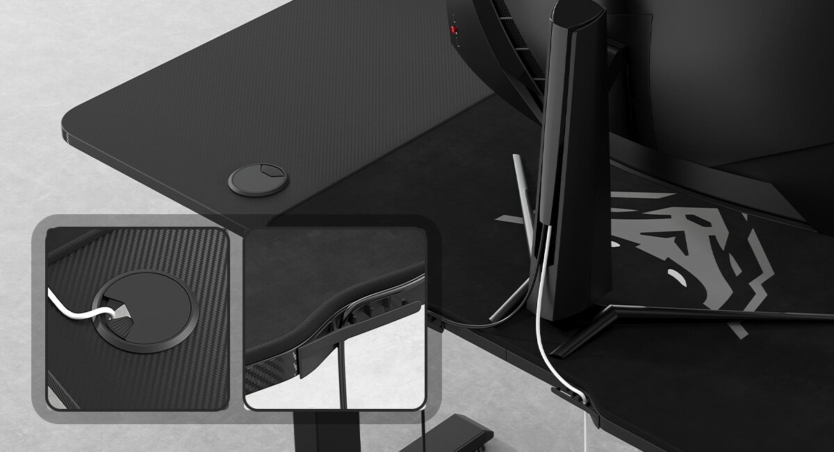 DIABLO CHAIRS X-TENSIO 1400 organizer przewodów - organizery na kable