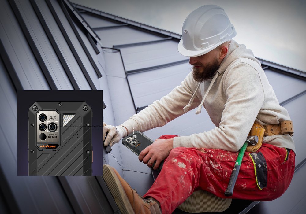 ULEFONE Power Armor 18T Ultra obiektyw makro 60x inspekcja detali