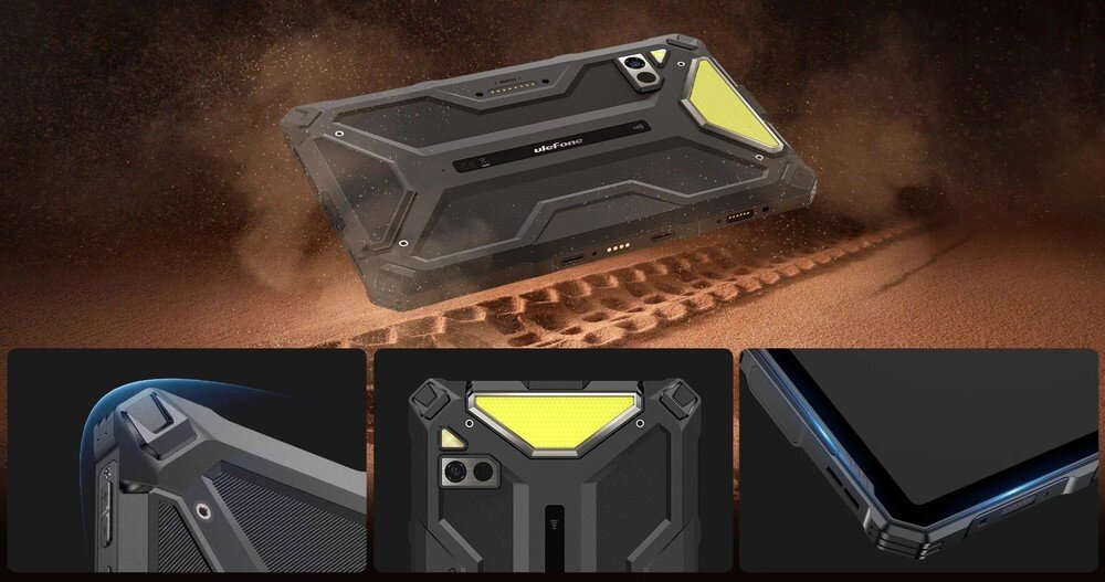 ULEFONE Armor Pad 4 Ultra konstrukcja Ulefone Defender wzmocnione narożniki podwyższone krawędzie
