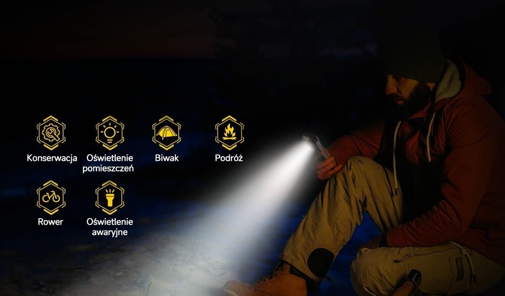 Smartfon ULEFONE Armor Mini 20T Pro lampa LED do zdjęć nocnych