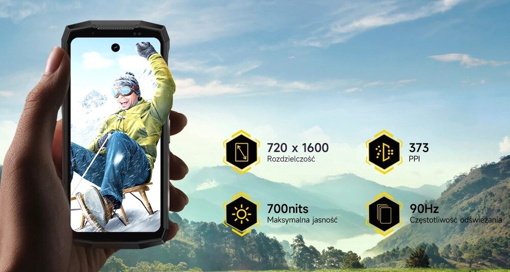 Smartfon ULEFONE Armor Mini 20T Pro wyświetlacz HD+ jasność 700 nitów