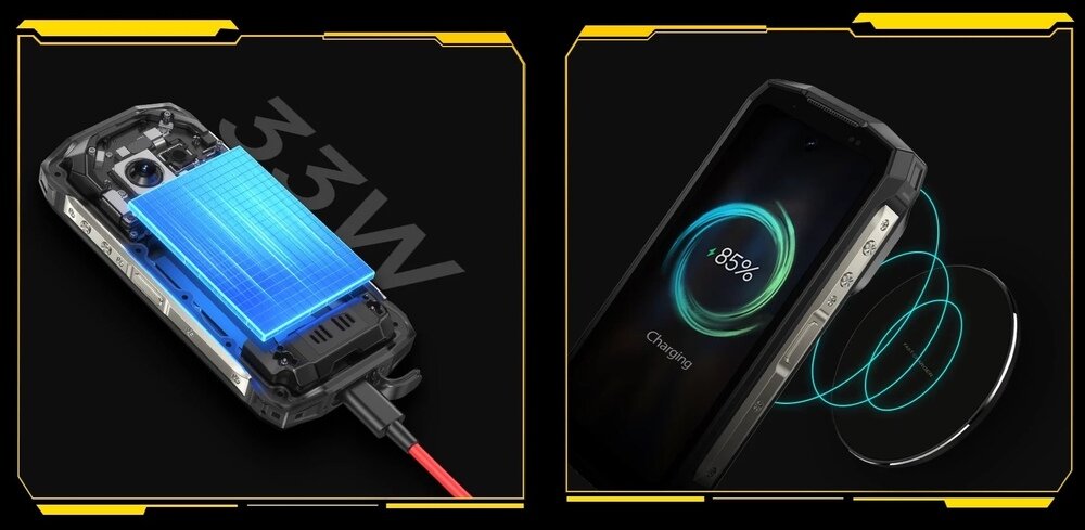 Smartfon ULEFONE Armor Mini 20T Pro szybkie ładowanie 33W ładowanie bezprzewodowe 15W
