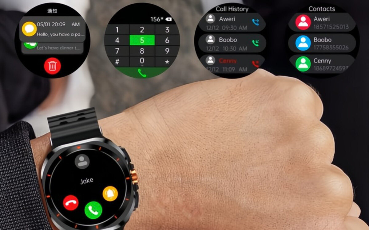 Smartwatch YAXO Reno na ręku stoper, timer, latarka