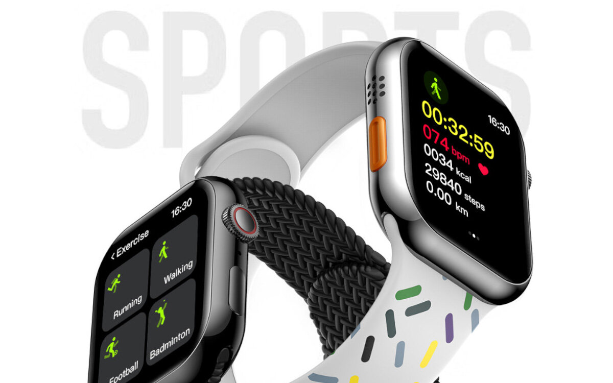 Smartwatch YAXO Tacoma z trybami sportowymi na ekranie