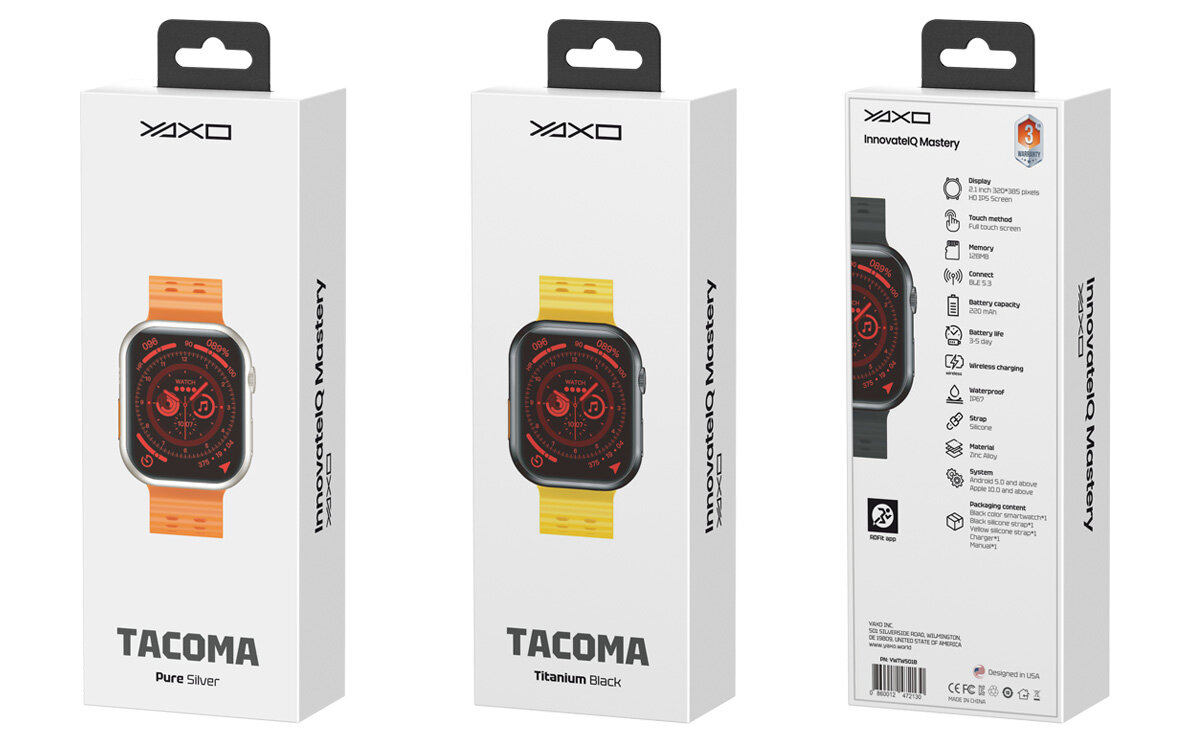 Smartwatch YAXO Tacoma opakowania