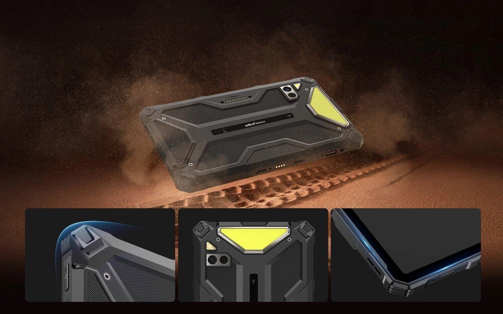 ULEFONE Armor Pad 4 Ultra konstrukcja Ulefone Defender wzmocnione narożniki podwyższone krawędzie
