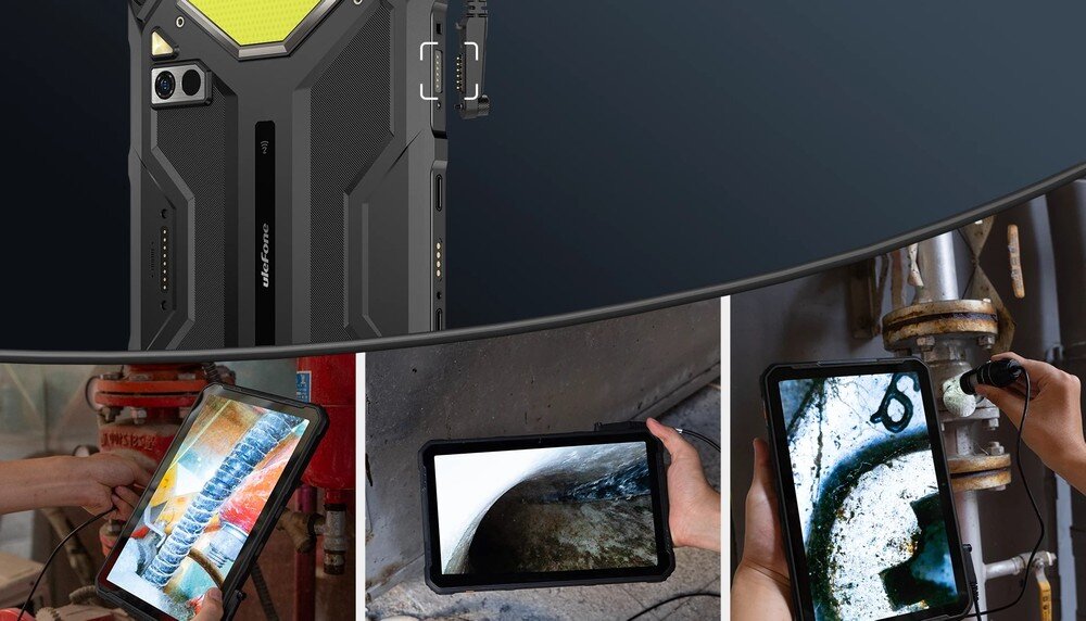 ULEFONE Armor Pad 4 Ultra port uSmart akcesoria endoskop mikroskop serwis i inspekcje