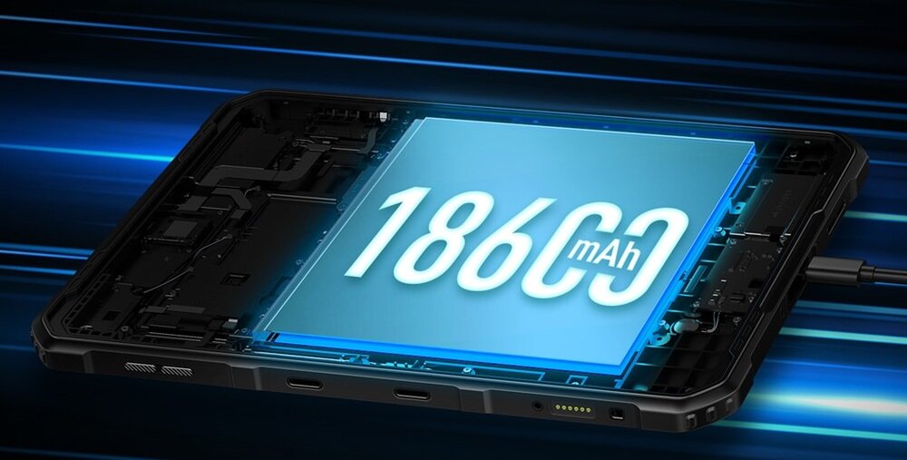 ULEFONE Armor Pad 2 tablet bateria 18600 mAh 7 dni pracy