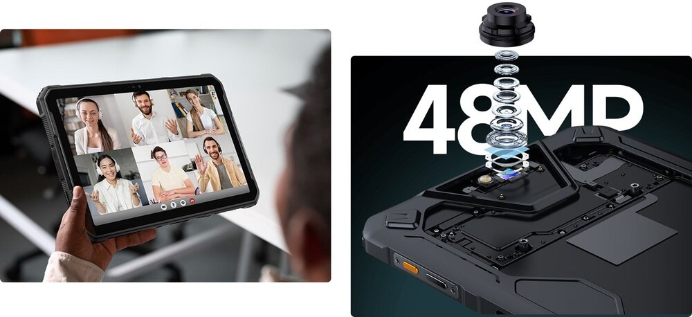 ULEFONE Armor Pad 2 tablet aparat 48MP selfie 16MP zdjęcia wideo