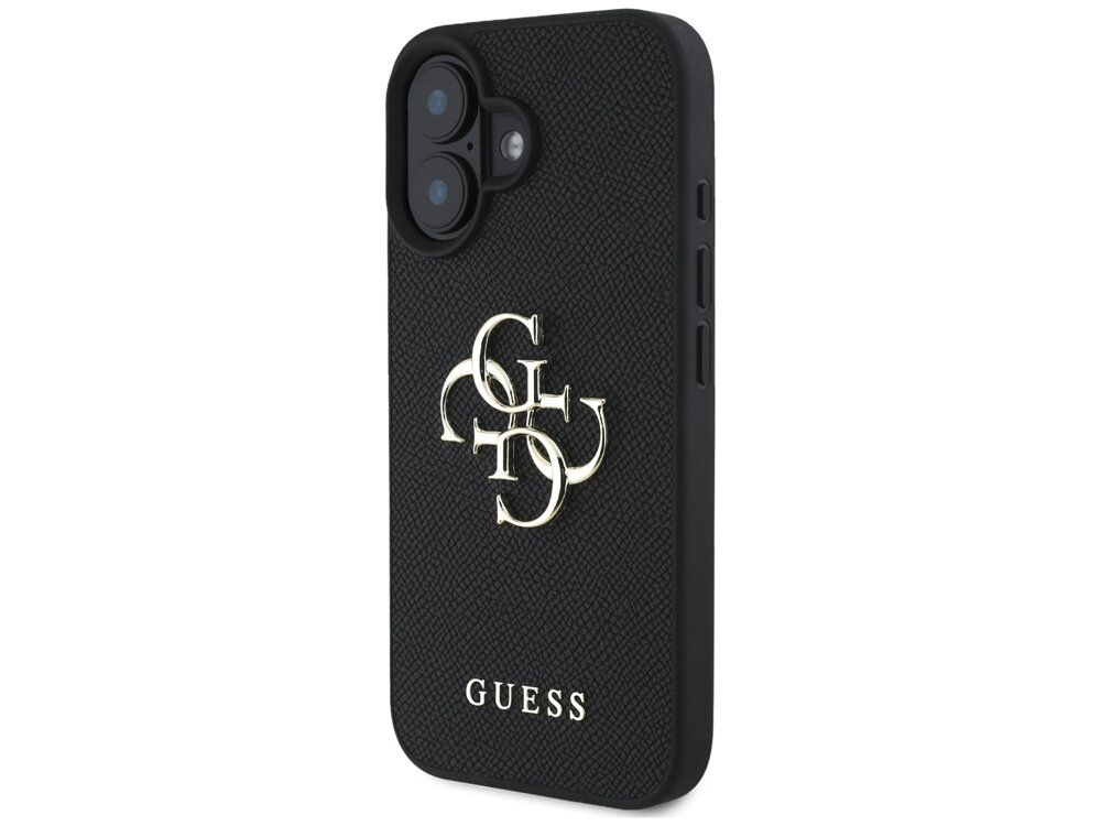 Etui Guess Grained Big 4G Logo Small Classic Logo Pokrowiec pokazany z przodu logo wzór motyw wykończenie wzornictwo