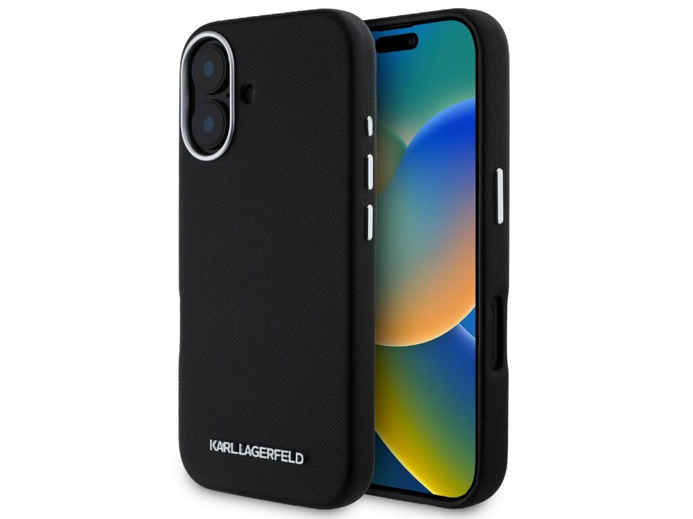 Etui Karl Lagerfeld Saffiano Full Wrapped Elongated Metal Logo MagSafe 
            etui przód i tył pokrowiec case pokrowiec