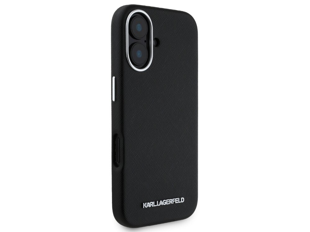 Etui Karl Lagerfeld Saffiano Full Wrapped Elongated Metal Logo MagSafe
            etui przód skóra ekologiczna metalowe logo styl moda