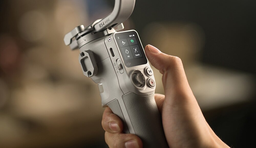 Gimbal DJI RS 4 Mini przyciski