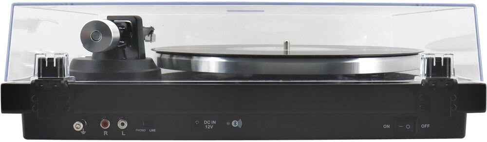 Gramofon SOUNDMASTER PL790SW Bluetooth bezprzewodowe audio, gramofon z tyłu na białym tle