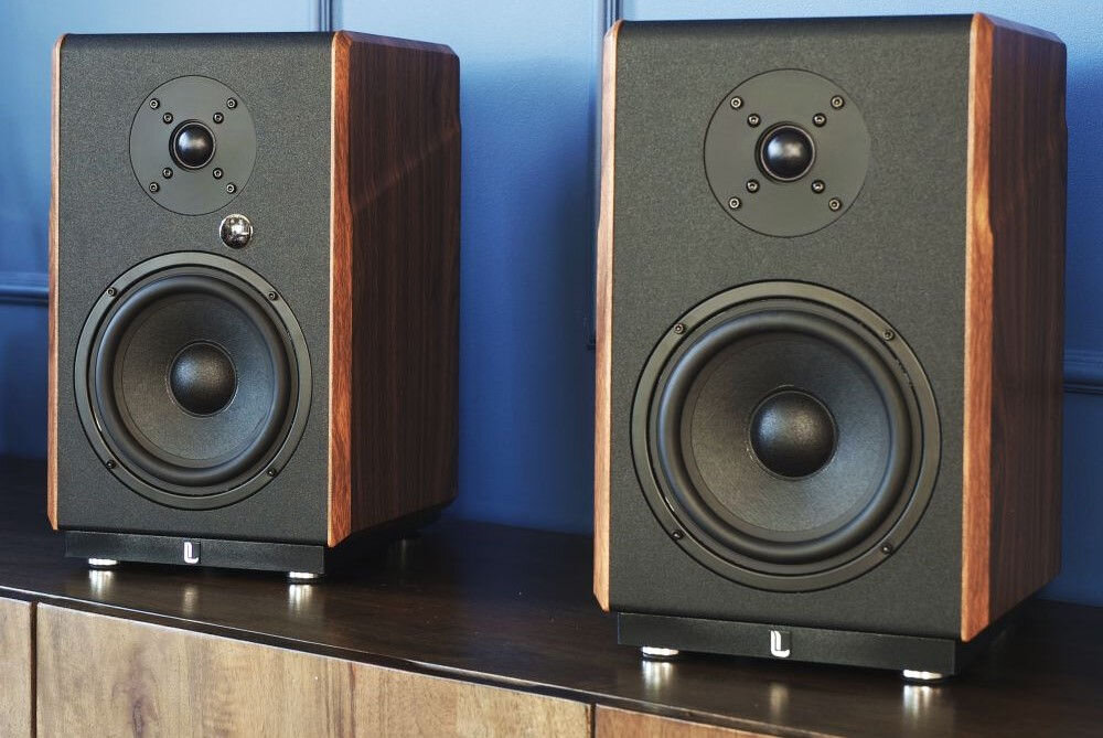 Kolumny głośnikowe LAUDBERG M1 głośniki półkowe 2.0 precyzyjny dźwięk, kolumny stojące na szafce