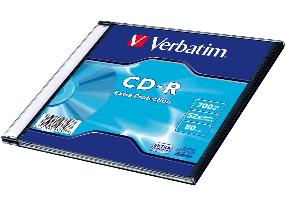 Płyta VERBATIM CD-R, 700 MB, 52x
                płyty w opakowaniu płyty optyczne odporność na kurz wilgoć zmiany temperatury biała warstwa ochronna