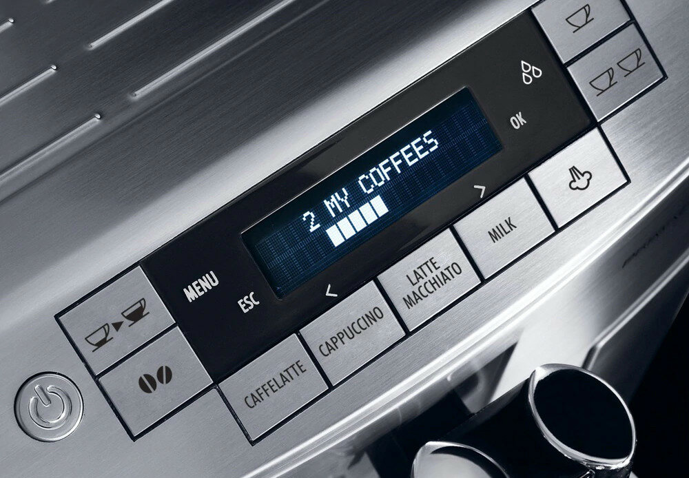 DE'LONGHI PrimaDonna S ECAM 28.465.MB moja kawa wielkosc objetosc