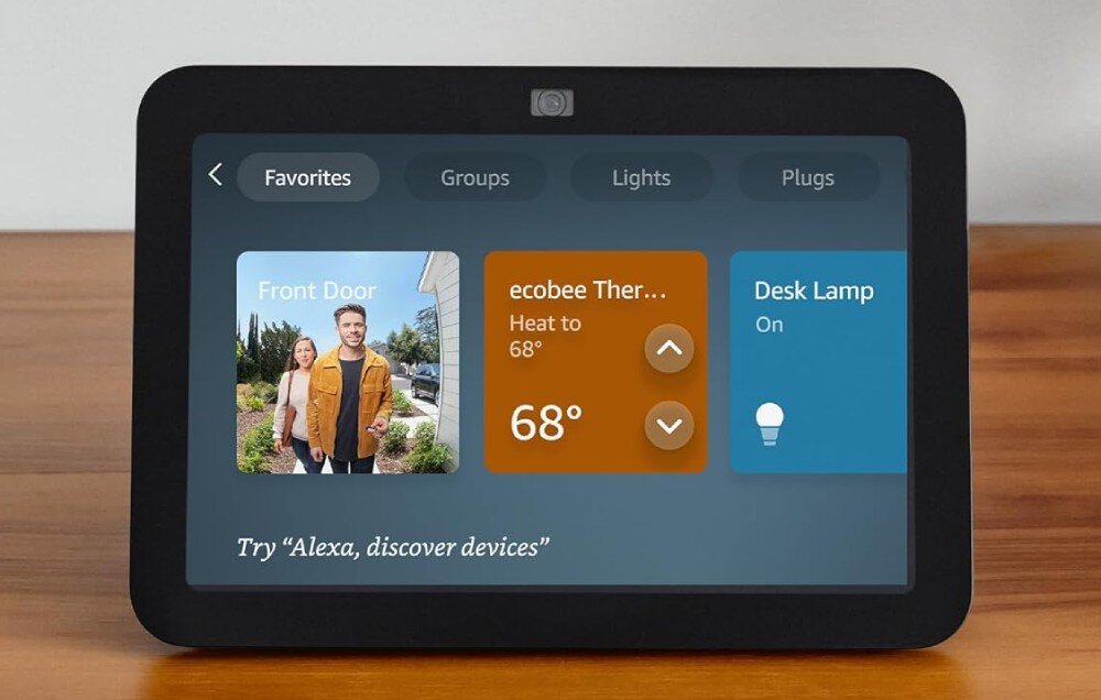 AMAZON Echo Show 8 (3 gen.) Biały łączność ZigBee Wi-Fi Bluetooth komendy głosowe sterowanie