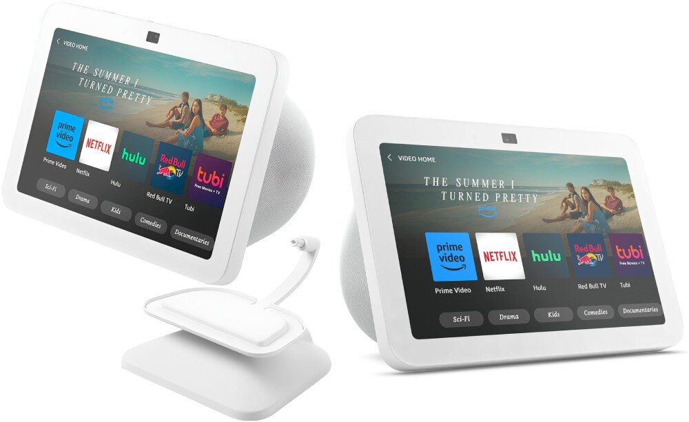 AMAZON Echo Show 8 (3 gen.) Biały procesor wydajność stojak port ładownie