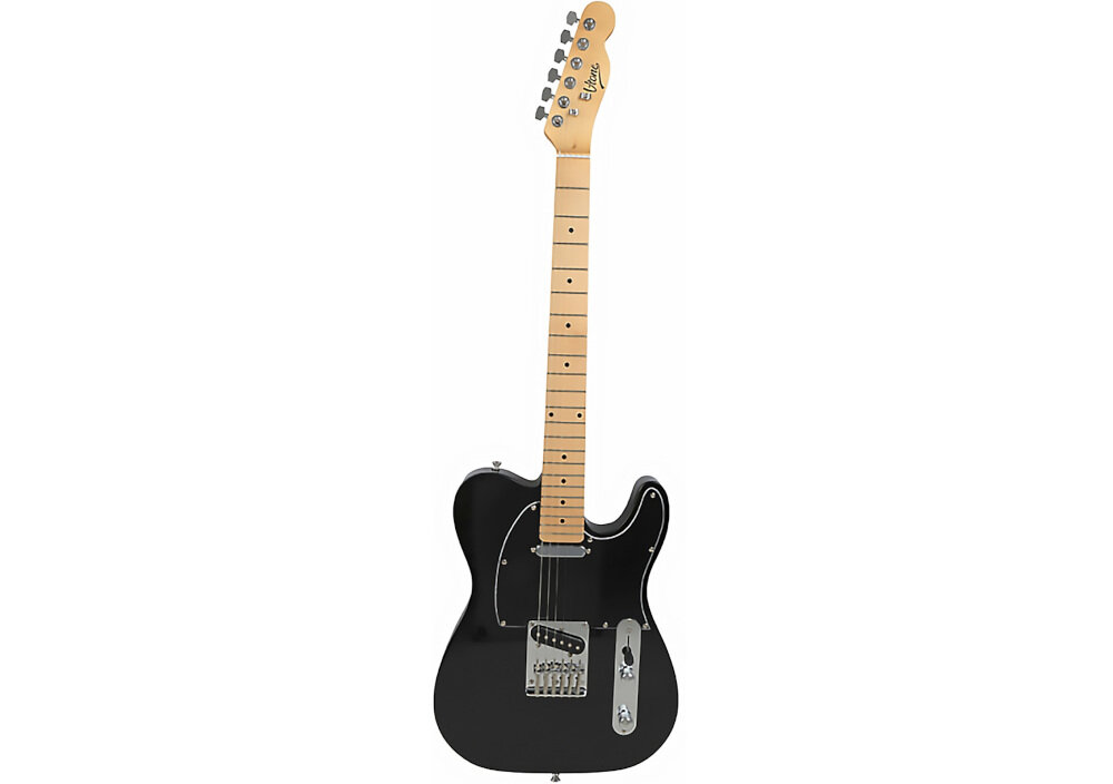 Gitara elektryczna V-TONE ETL39 BK 4/4 - Stylowy wybór dla każdego, gitara od frontu