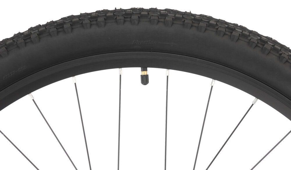 Rower górski MTB INDIANA X-Pulser 2.9 M17 29 cali męski Grafitowo-srebrny zbliżenie na oponę rozmiar koła 29 cali łatwe pokonywanie przeszkód duży kontakt koła z podłożem szerokie opony marki KENDA dobra przyczepność stożkowe obręcze zachowanie regularnego kształtu kół stabilne trzymanie opony bezpieczna i komfortowa jazda regularne sprawdzanie ciśnienia powietrza wartość na bocznej części opony