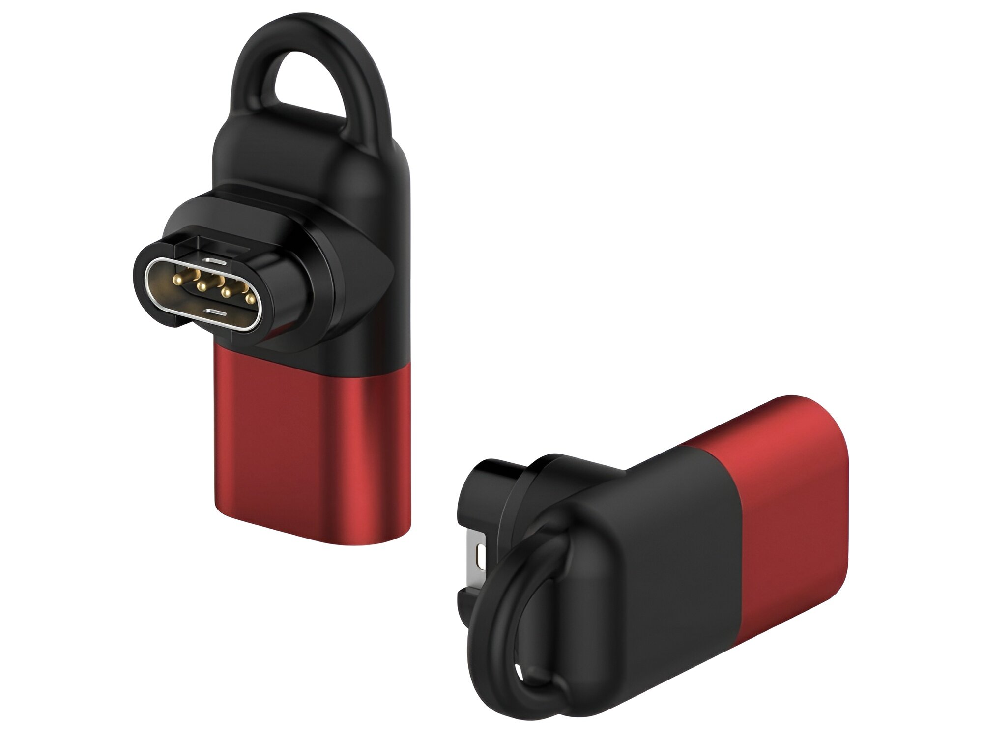 Adapter MajesticLine Lightning do Garmin
dwa adaptery obok wymiary waga lightning ładowanie zegarek
